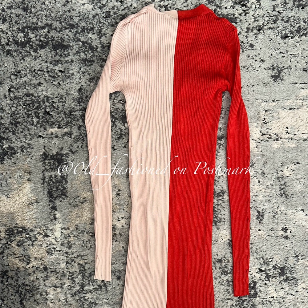 Price Firm - STAUD Shoko Long Sleeve Sweater Dress - Picture 8 of 11